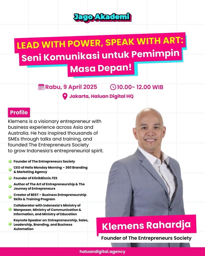 Speaking & community event poster 46